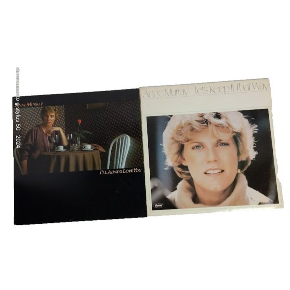 2 Anne Murray Vinyl Record Albums Ill Always Love You & Lets Keep It That Way